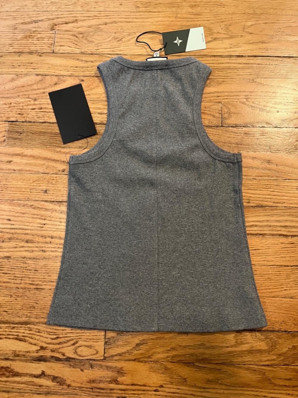 Tuckernuck Foley Rib Racerback Tank - Slate Gray NWT - Picture 3 of 6